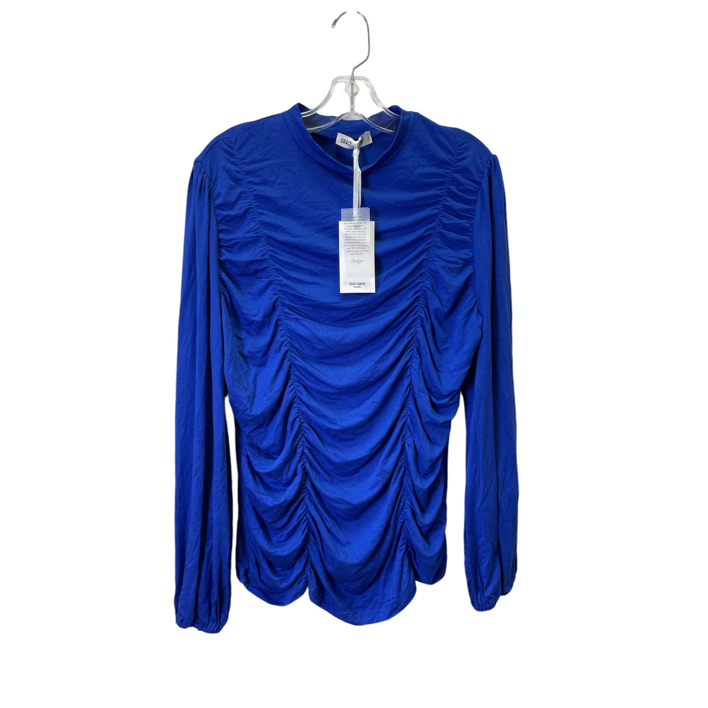 Top Ls Basic By Grace Karin In Blue, Size:Xl