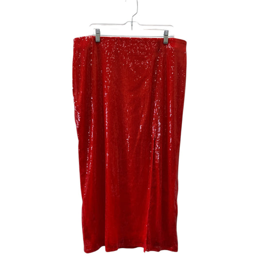 Skirt Maxi By A New Day In Red, Size:Xl