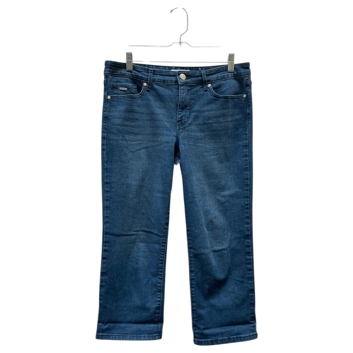 Capris By Nine West In Blue Denim, Size:8