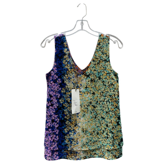Blouse Sleeveless By Cabi In Floral Print, Size:Xs