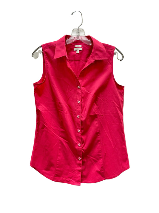 Top Sleeveless Basic By Talbots In Pink, Size:S