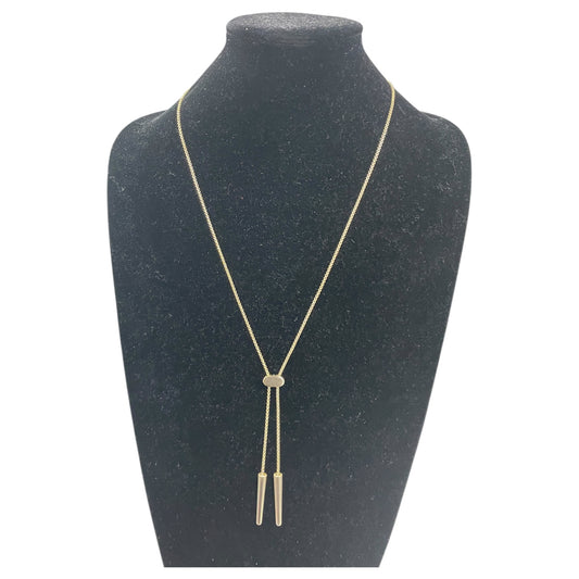 Necklace Lariat & Y-Drop By Clothes Mentor In Gold