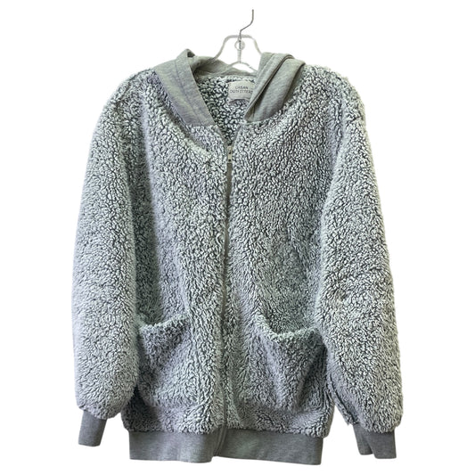 Jacket Fleece By Urban Outfitters In Grey, Size:M