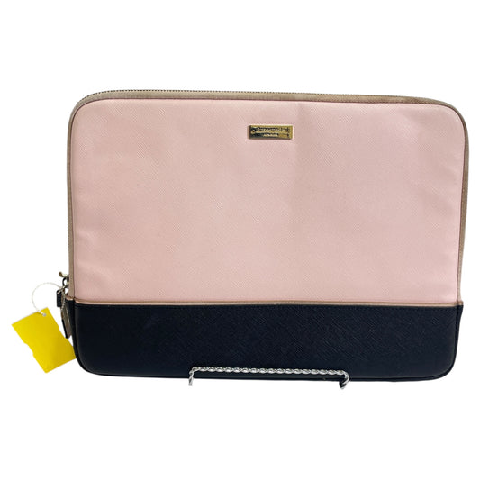 Laptop Sleeve Designer By Kate Spade In Black & Pink, Size:Large