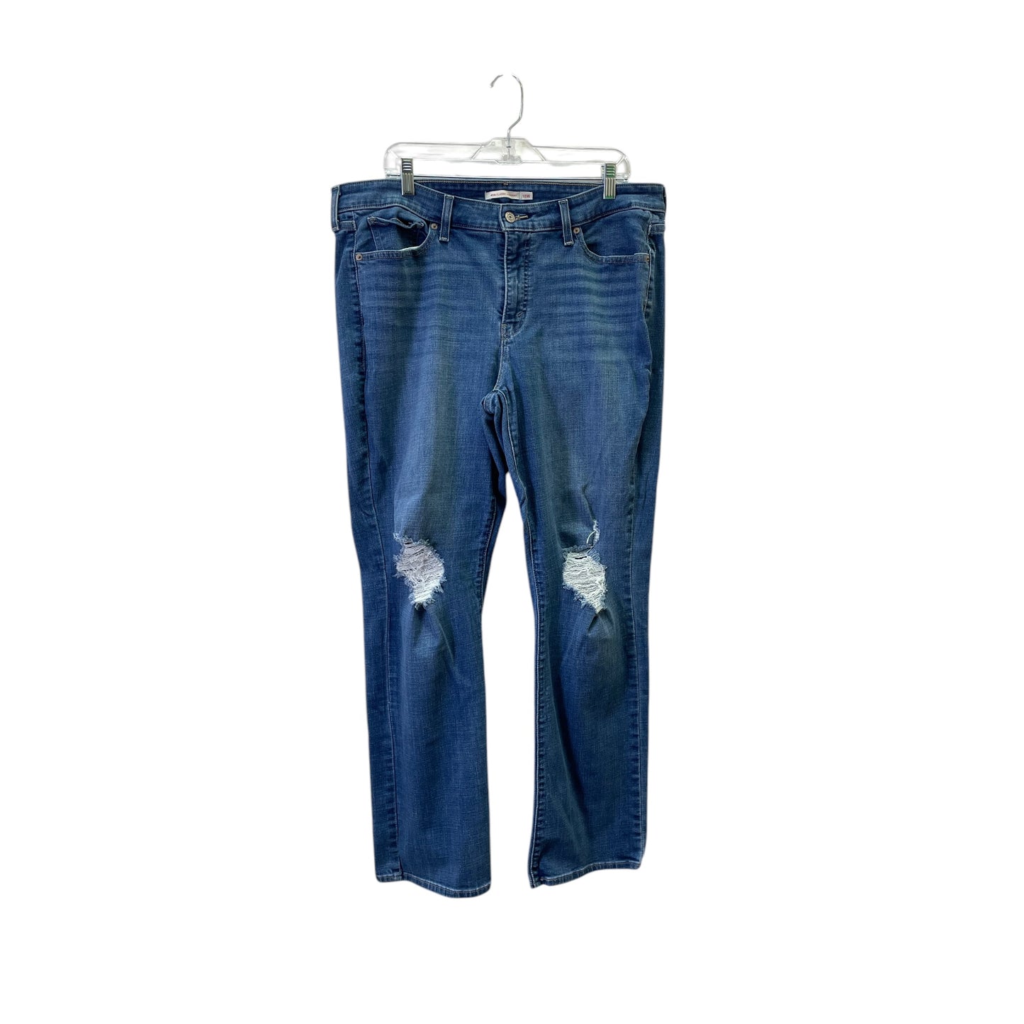 Jeans Boot Cut By Levis In Blue, Size:18