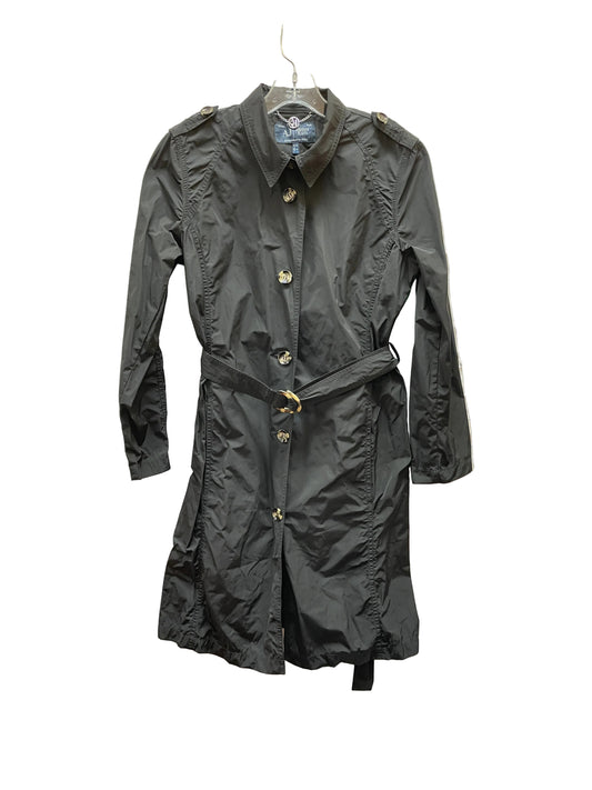 Coat Luxury Designer By Armani In Black, Size:M