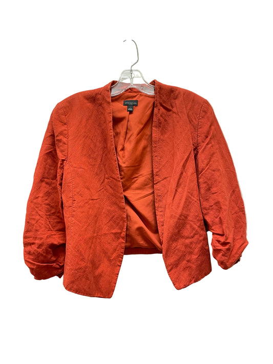Blazer By Ann Taylor In Orange, Size:L