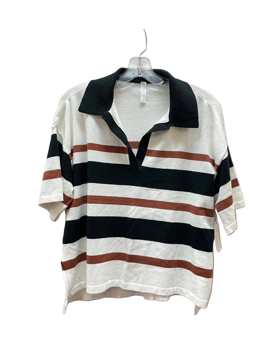 Top Ss By Stylus In Black & Brown, Size:L