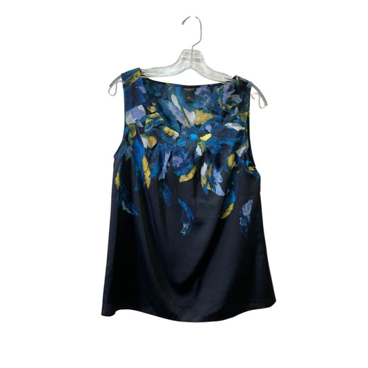 Top Sleeveless By Ann Taylor In Black & Blue, Size:S