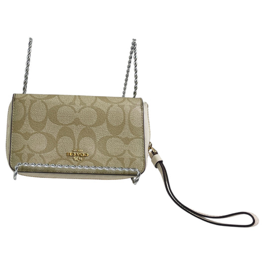 Wristlet Designer By Coach In Cream, Size:Small