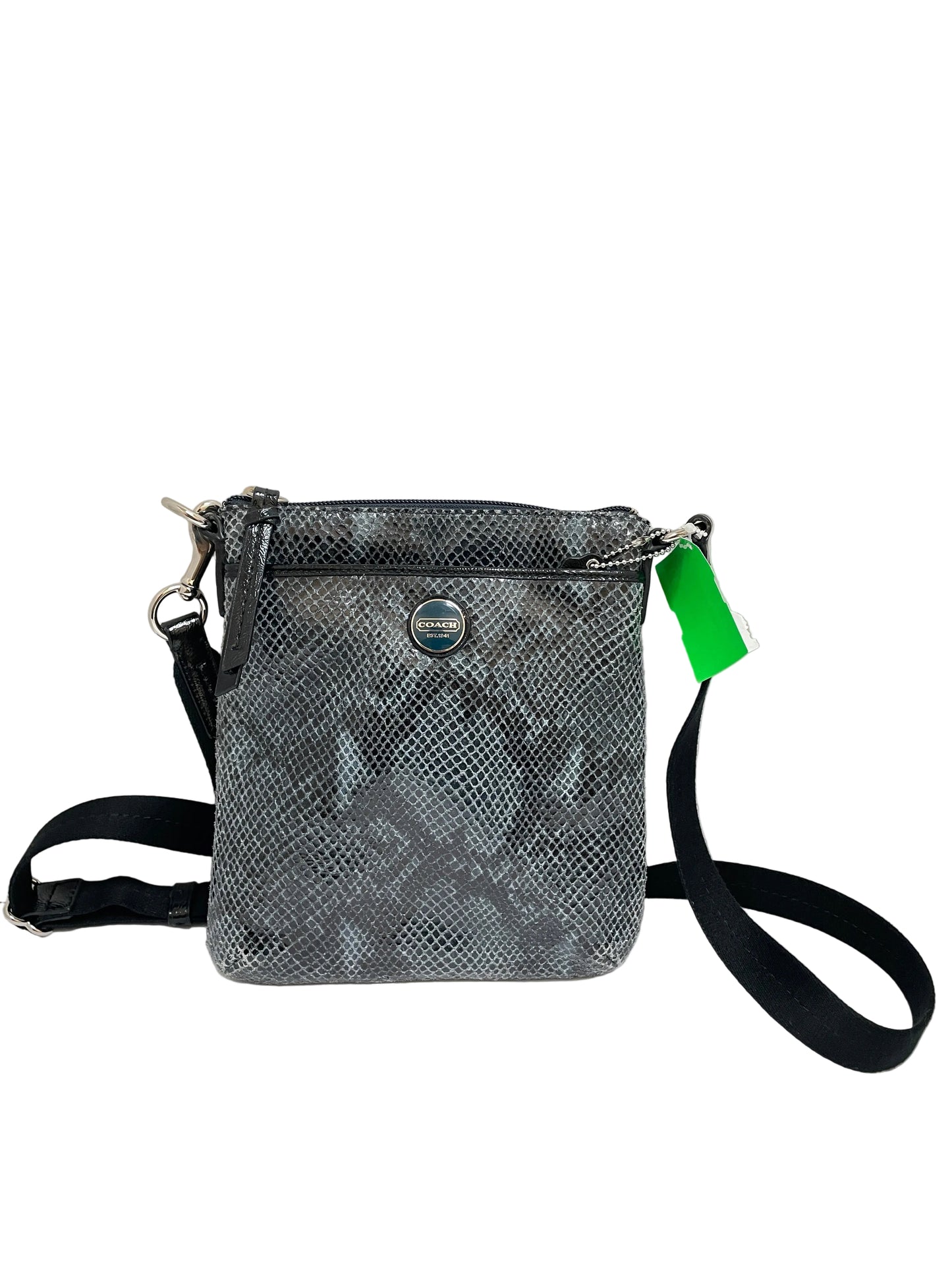 Crossbody Designer By Coach In Blue, Size:Small