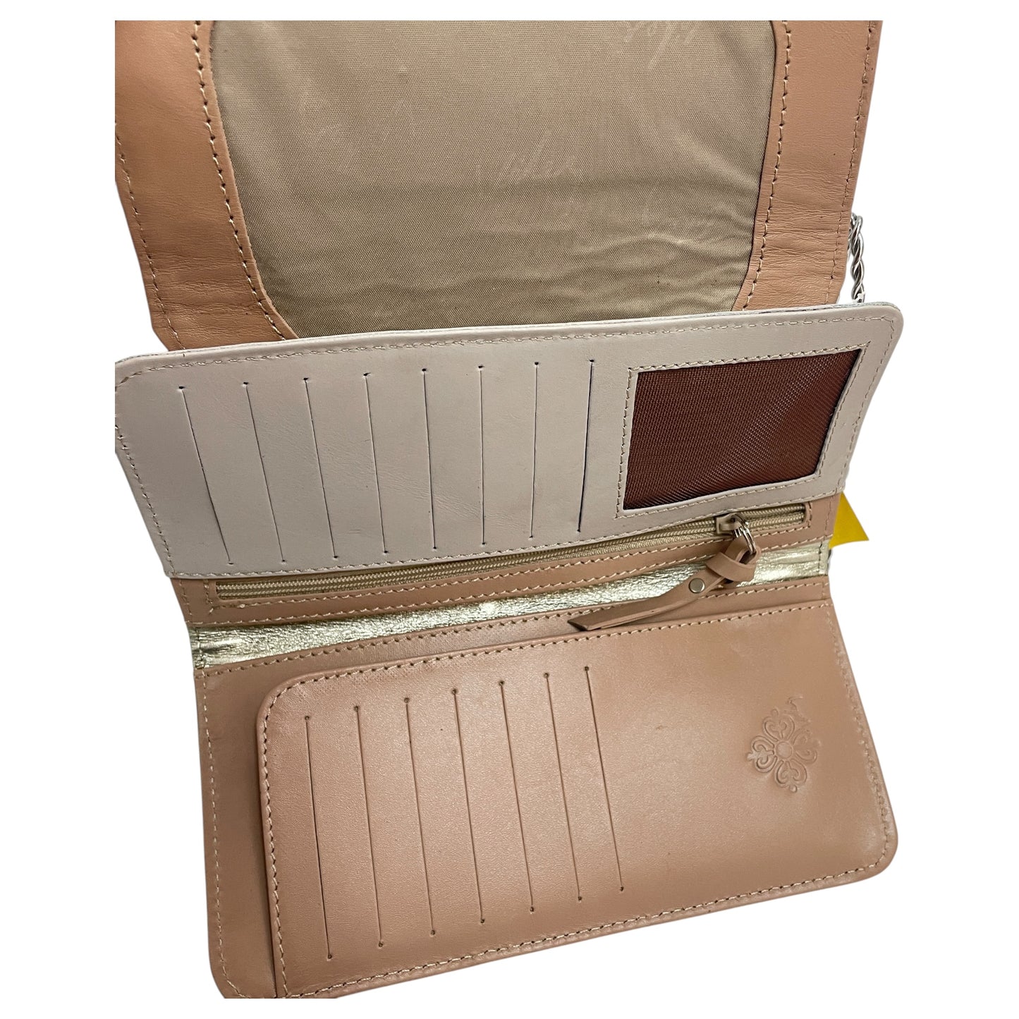 Wallet Leather By VELEZ In Beige, Size:Small