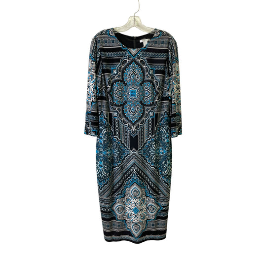 Dress Casual Maxi By London Times In Blue, Size:Xlp