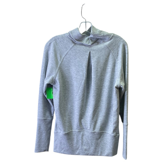 Athletic Sweatshirt Collar By Lululemon In Grey, Size:4