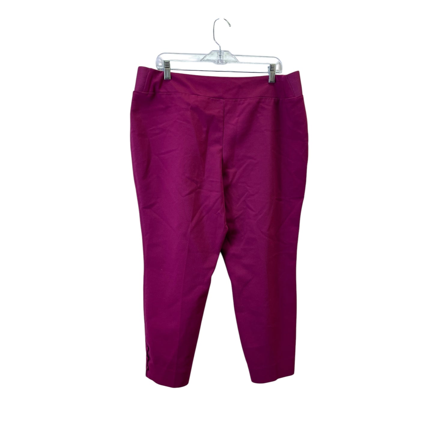 Pants Cropped By Investments In Purple, Size:14