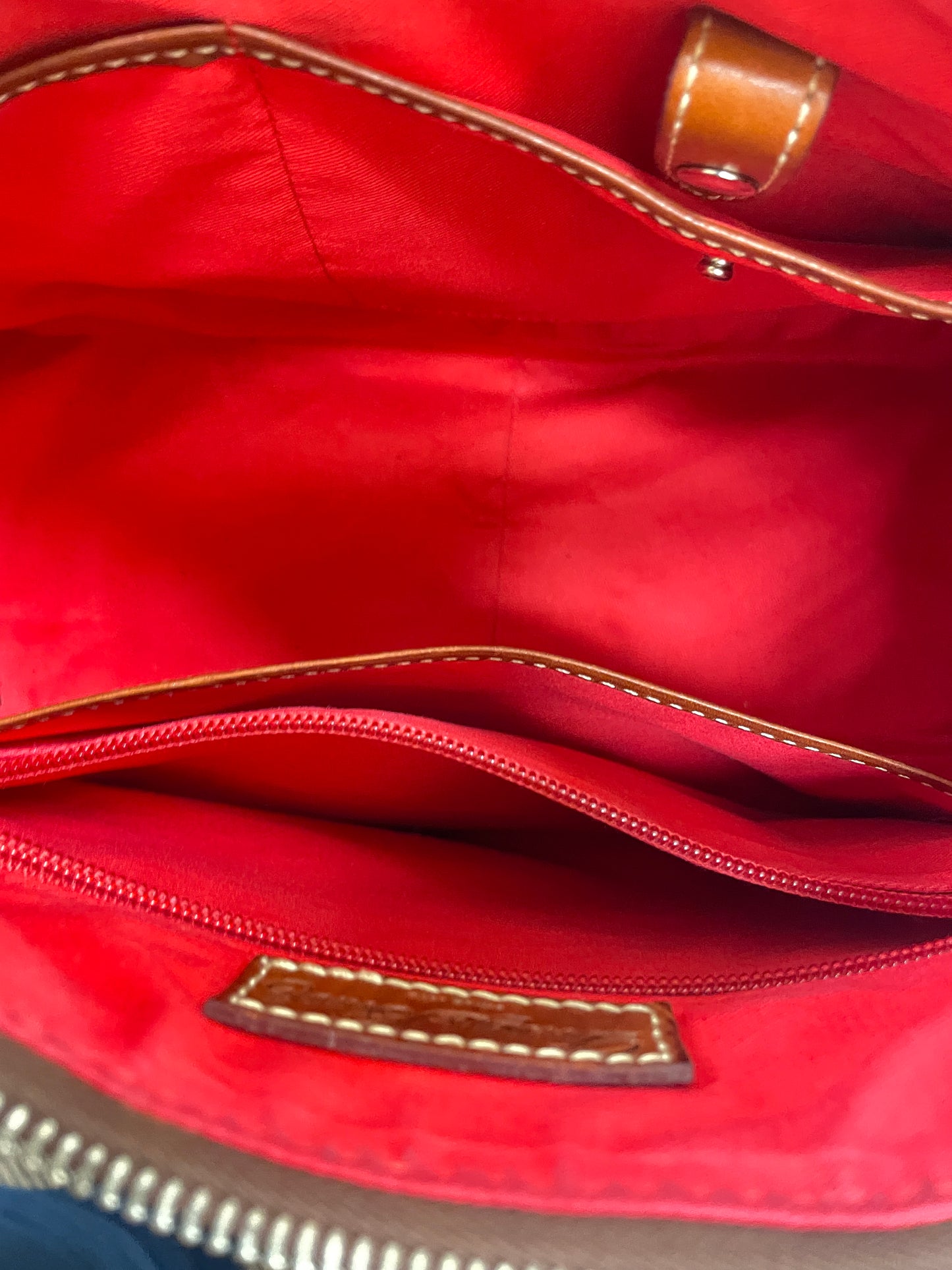 Handbag Designer By Dooney And Bourke In Orange, Size:Large