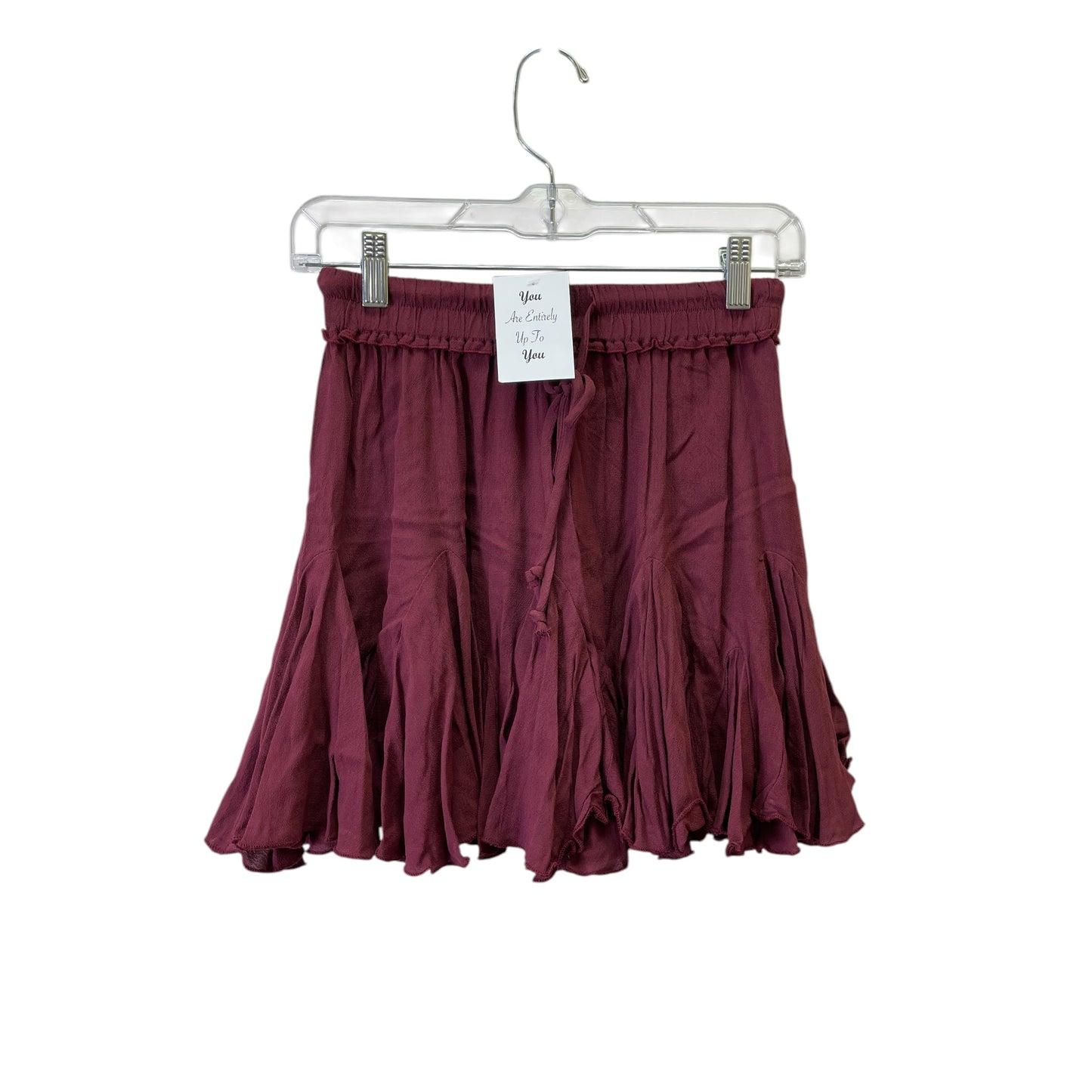 Skirt Mini & Short By Winds of Change In Maroon, Size:8