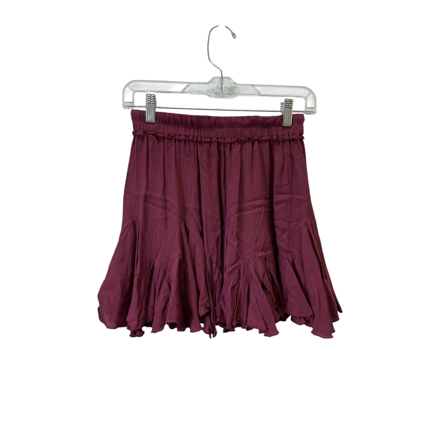 Skirt Mini & Short By Winds of Change In Maroon, Size:8