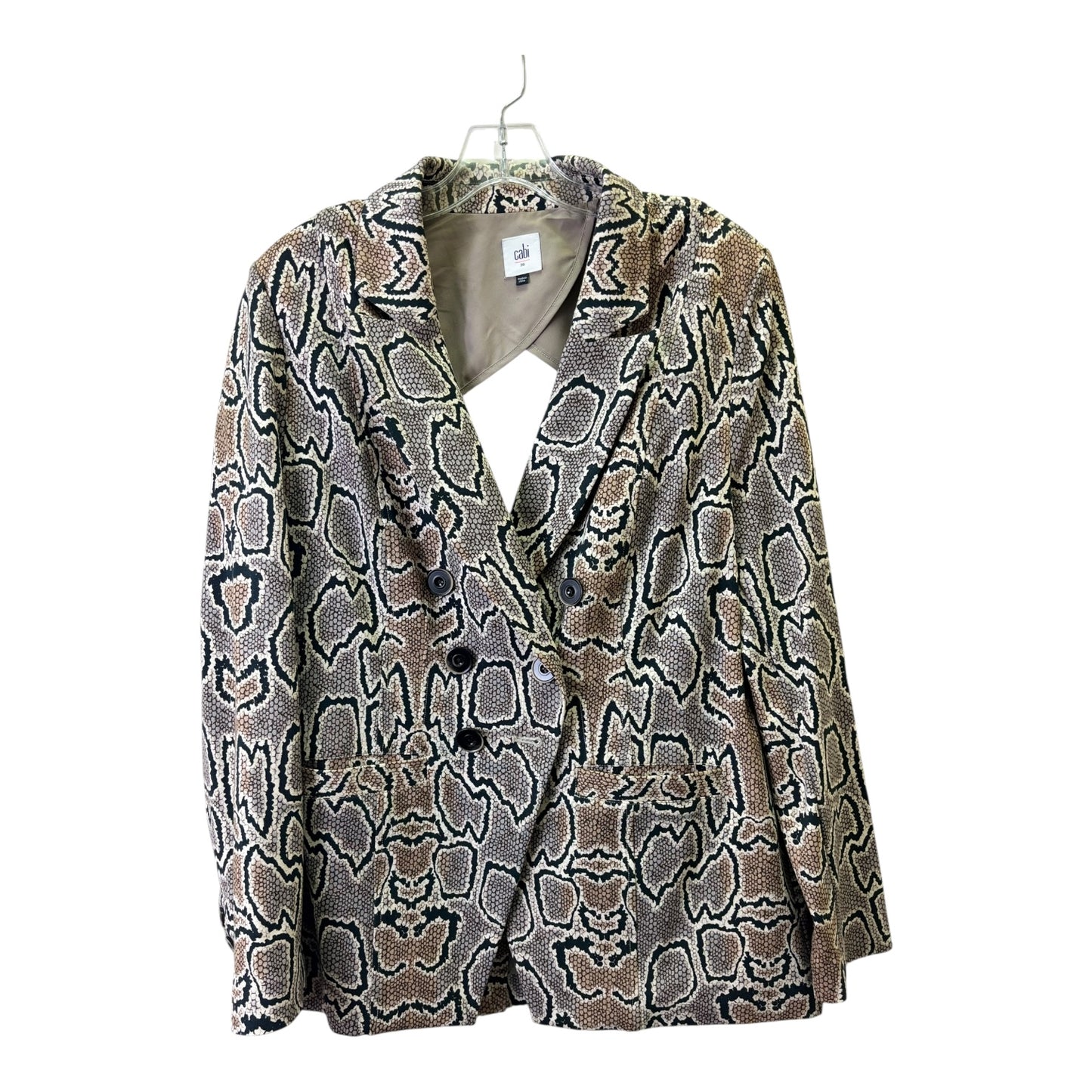 Blazer By Cabi In Snakeskin Print, Size:Xl