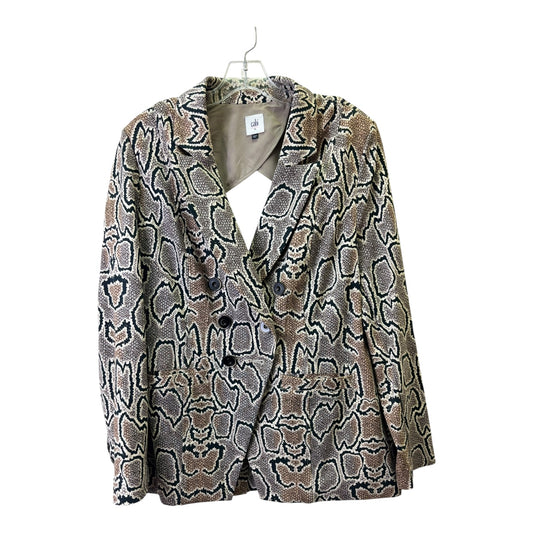 Blazer By Cabi In Snakeskin Print, Size:Xl