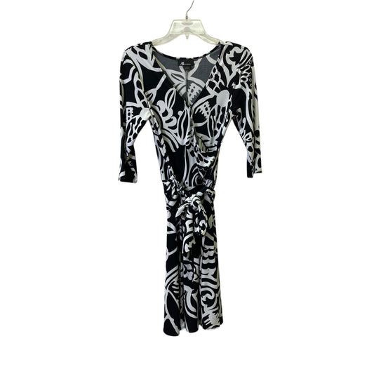 Dress Casual Midi By Ab Studio In Black & White, Size:S