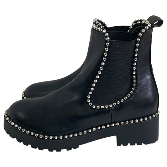Boots Ankle Flats By M In Black, Size:6.5