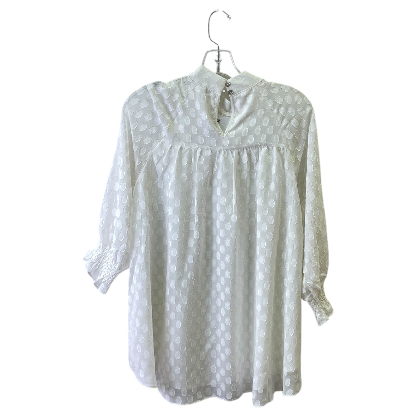 Top 3/4 Sleeve By Dr2 In Cream, Size:S