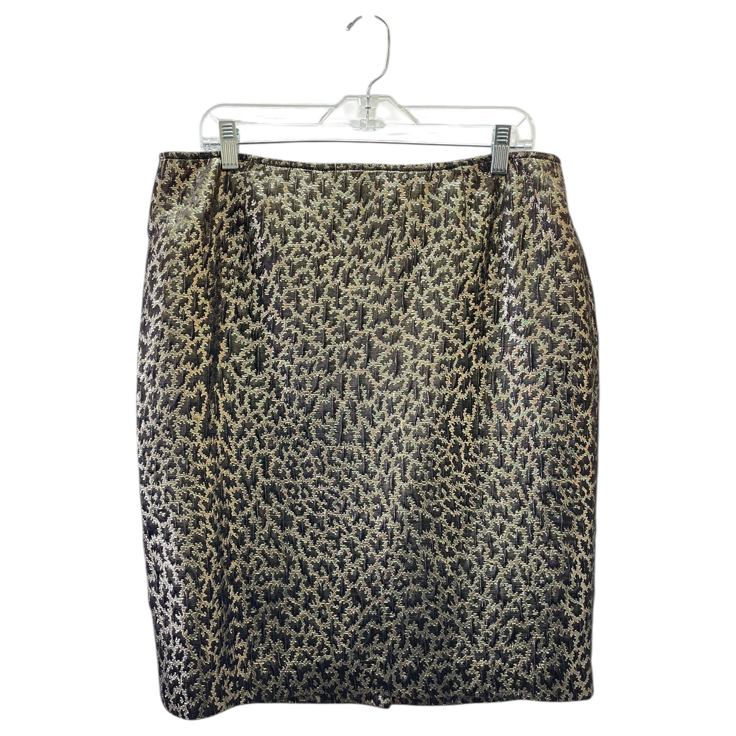 Skirt Mini & Short By Jones New York In Brown & Gold, Size:12