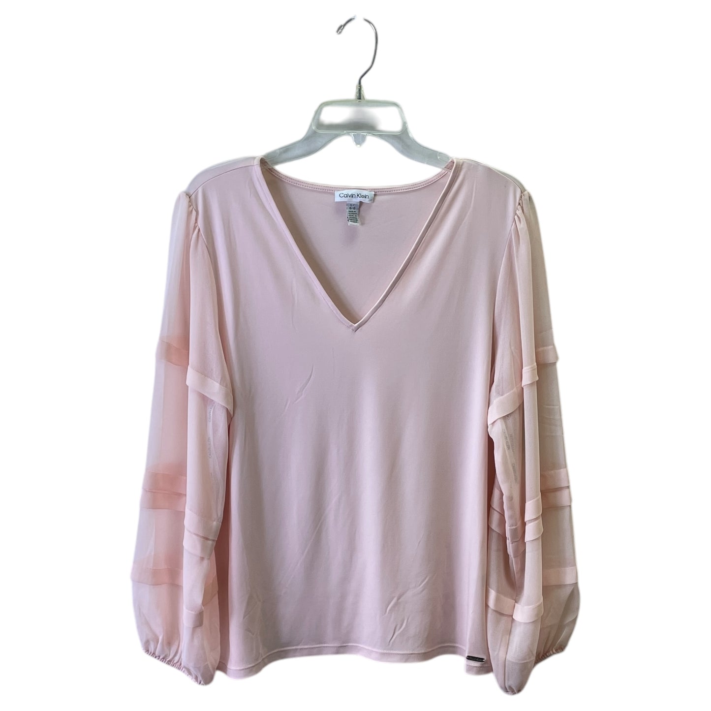 Top Ls By Calvin Klein In Pink, Size:L