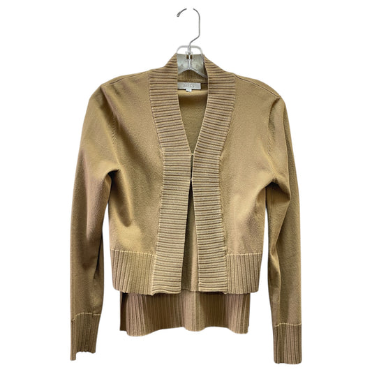 Cardigan By Hailey & Co In Tan, Size:Xs