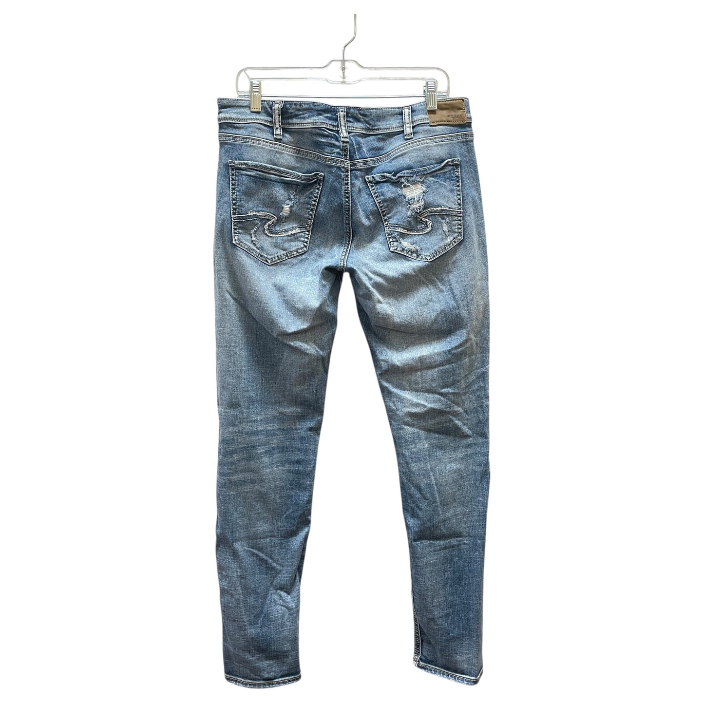 Jeans Boyfriend By Silver In Blue, Size:10