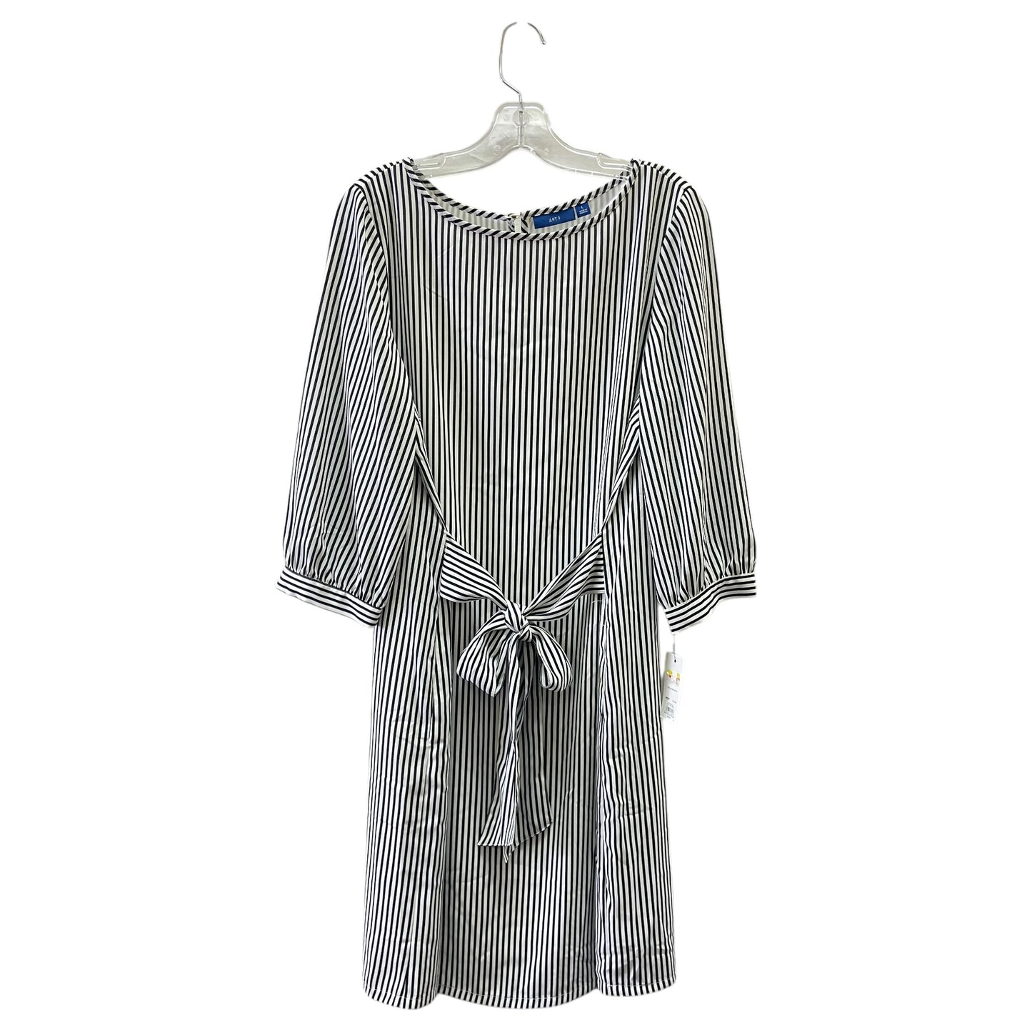 Dress Casual Maxi By Apt 9 In Black & White, Size:L
