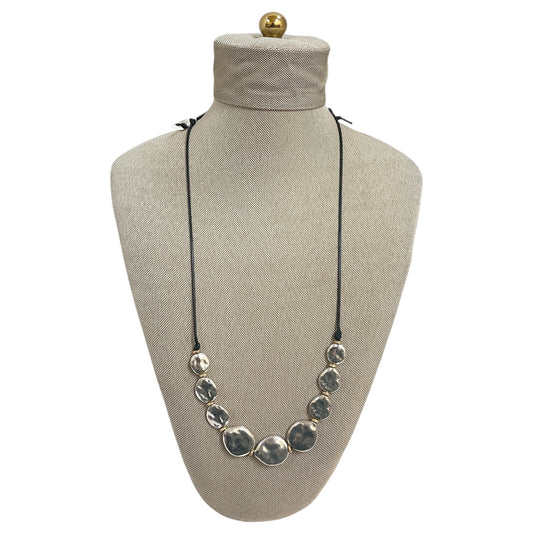 Necklace Statement By J. Jill In Black & Silver