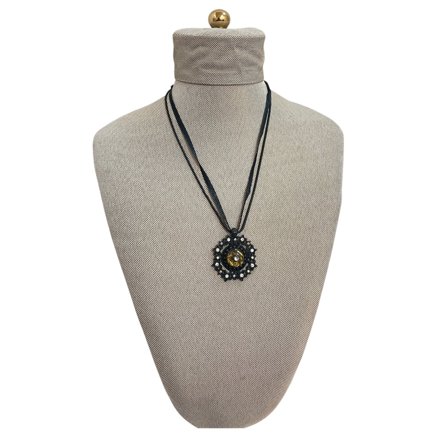 Necklace Pendant By H. DUBIN In Black