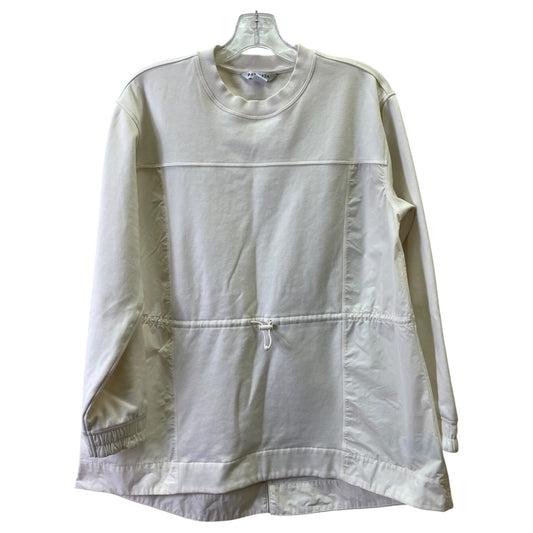 Athletic Sweatshirt Crewneck By Athleta In Cream, Size:M