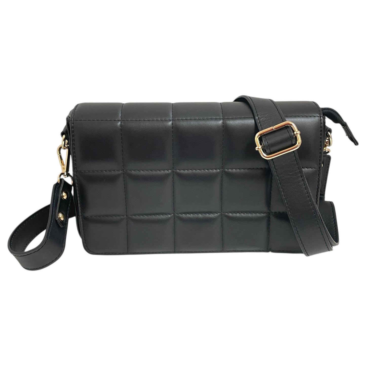 Crossbody Leather By UNICA In Black, Size:Medium