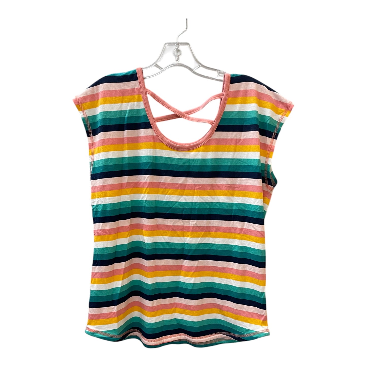 Top Ss Basic By Talbots In Striped Pattern, Size:M