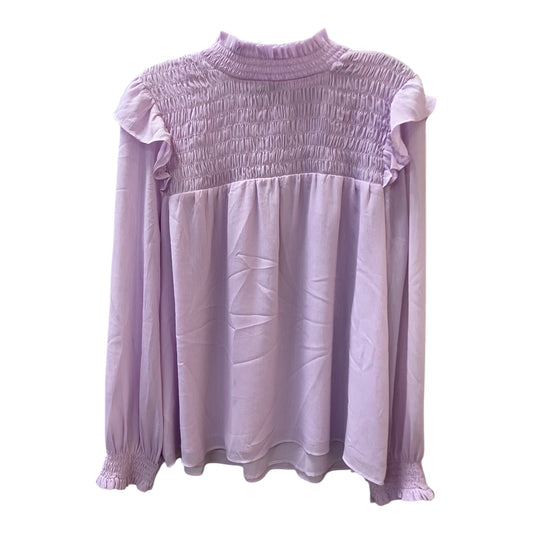 Top Ls By Ann Taylor In Mauve, Size:L