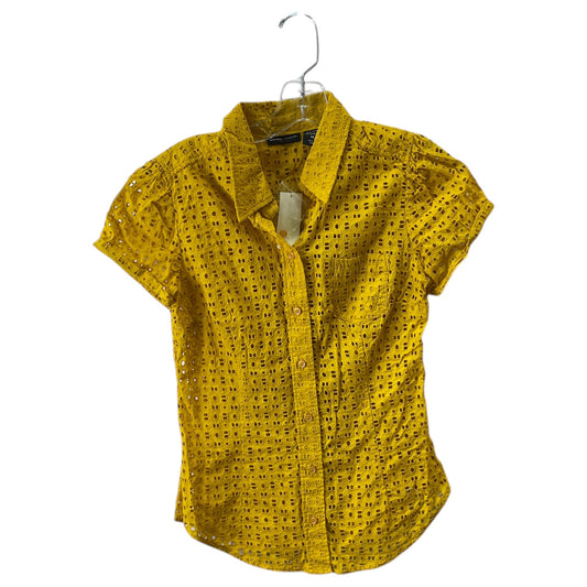 Top Ss By New York And Co In Yellow, Size:M