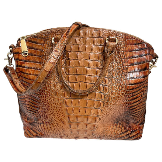 Handbag Designer By Brahmin In Brown, Size:Large