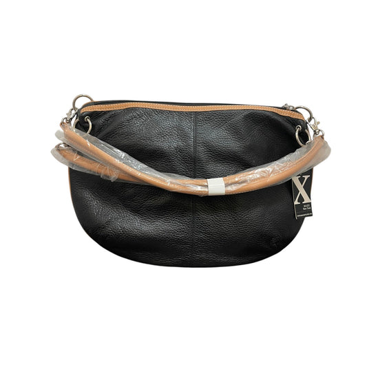 Handbag Leather By Maxx New York In Black, Size:Medium