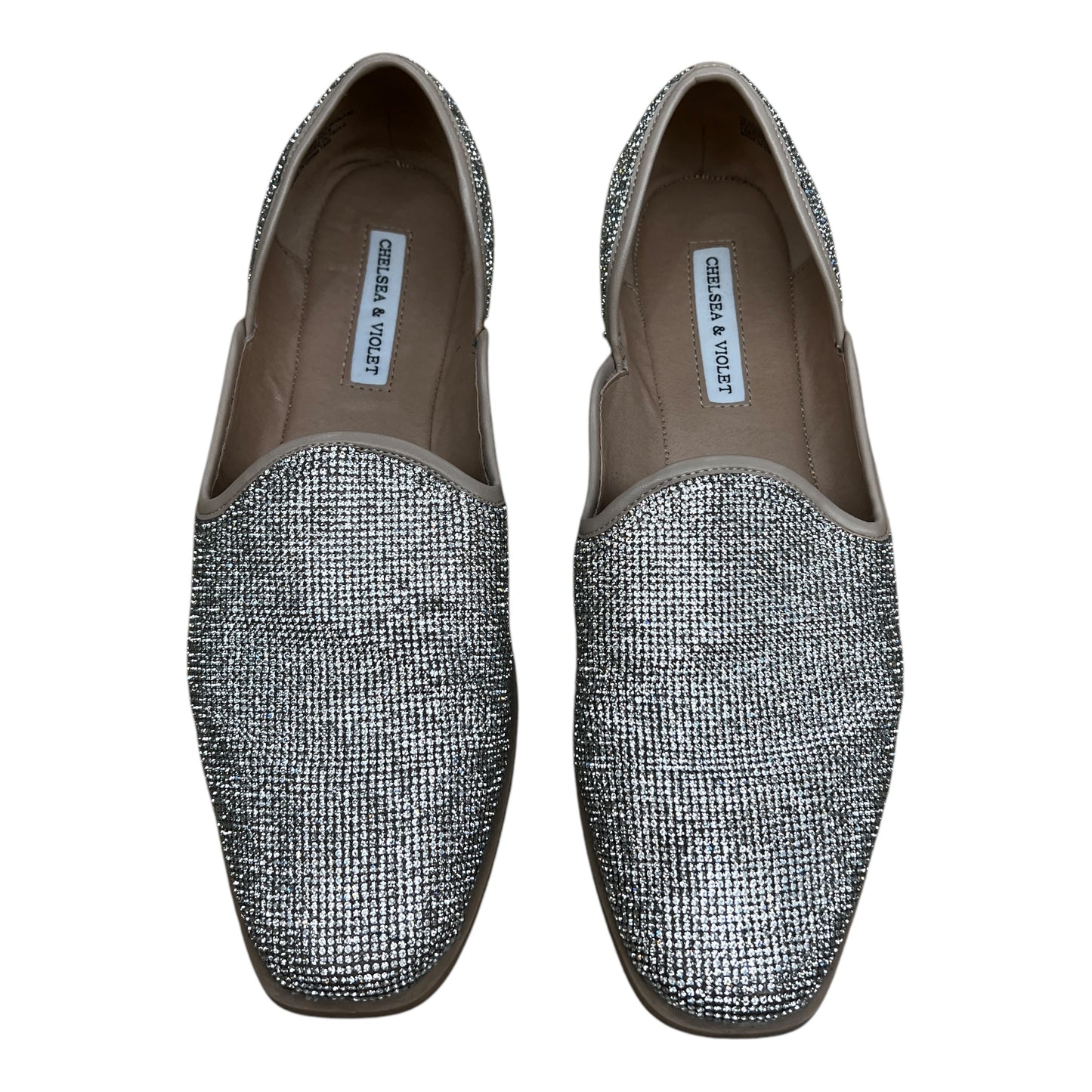Shoes Flats By Chelsea And Violet In Silver, Size:10