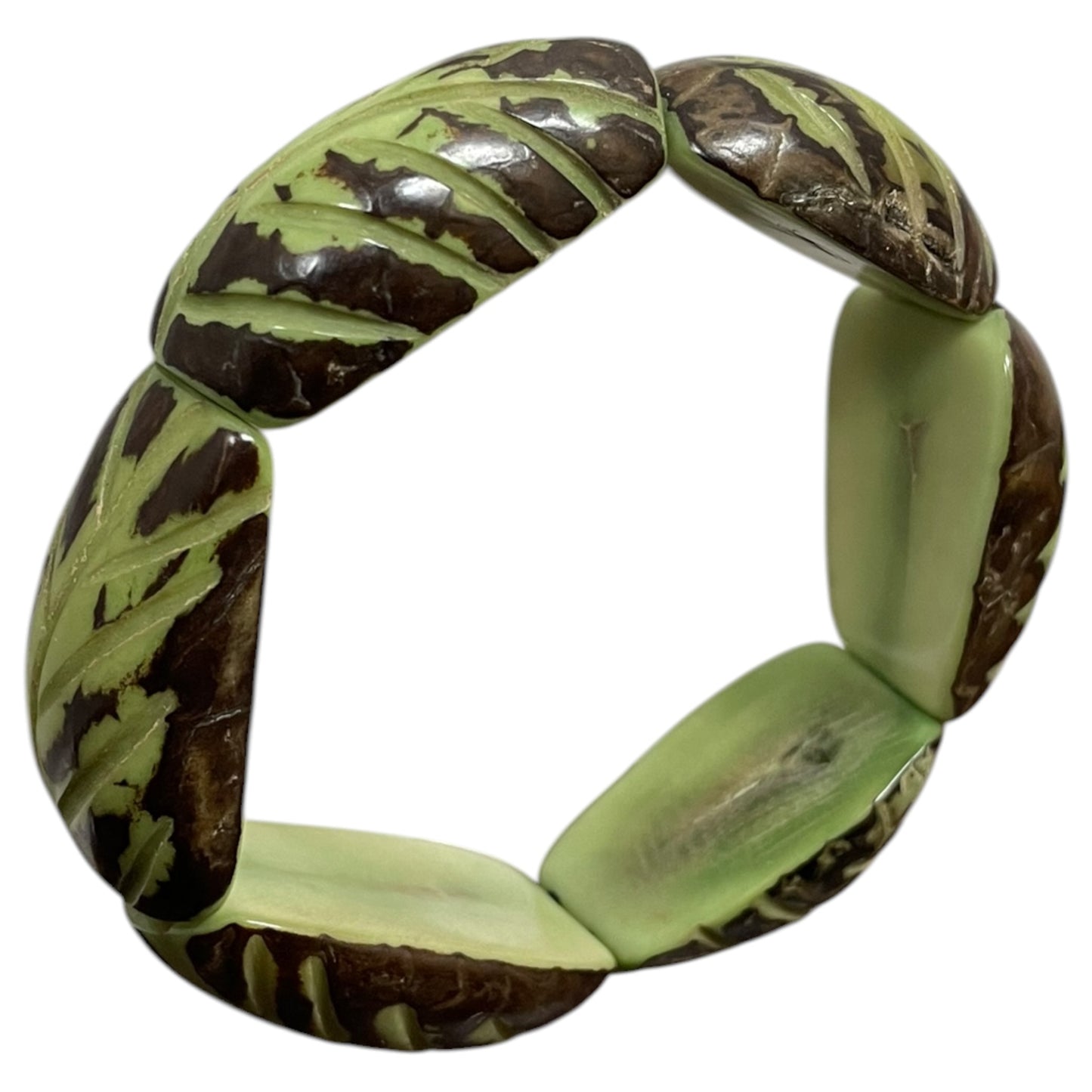 Bracelet Beaded By Clothes Mentor In Brown & Green