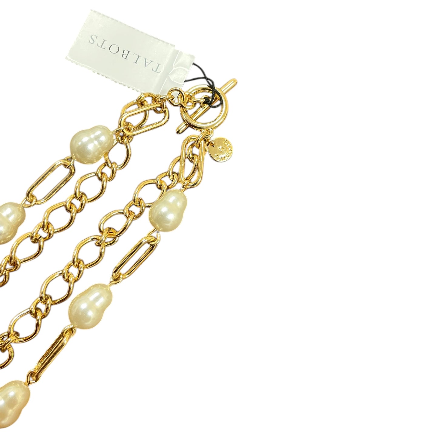 Necklace Pendant By Talbots In Blue & Gold