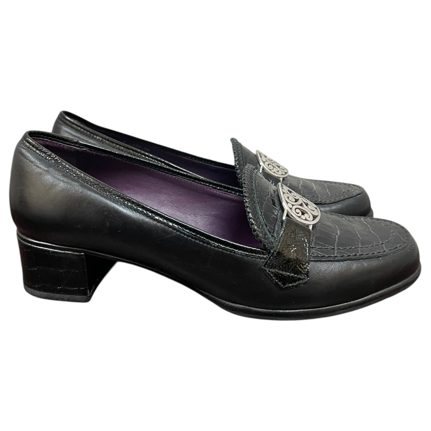 Sandals Heels Block By Brighton In Black, Size:7