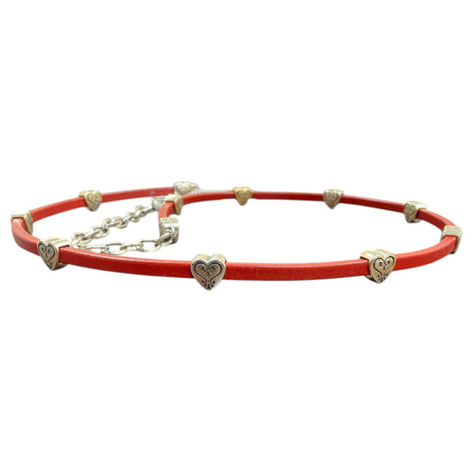 Belt By Brighton In Red & Silver