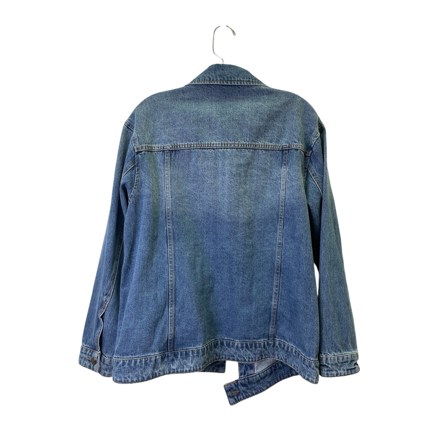 Jacket Denim By Future Collection In Blue Denim, Size:M