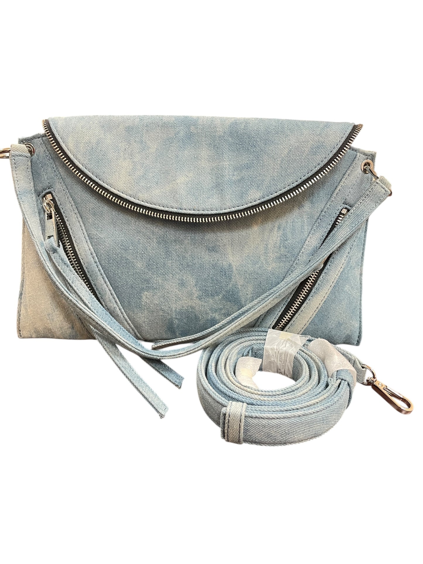 Crossbody Designer By Vince Camuto In Blue Denim, Size:Medium