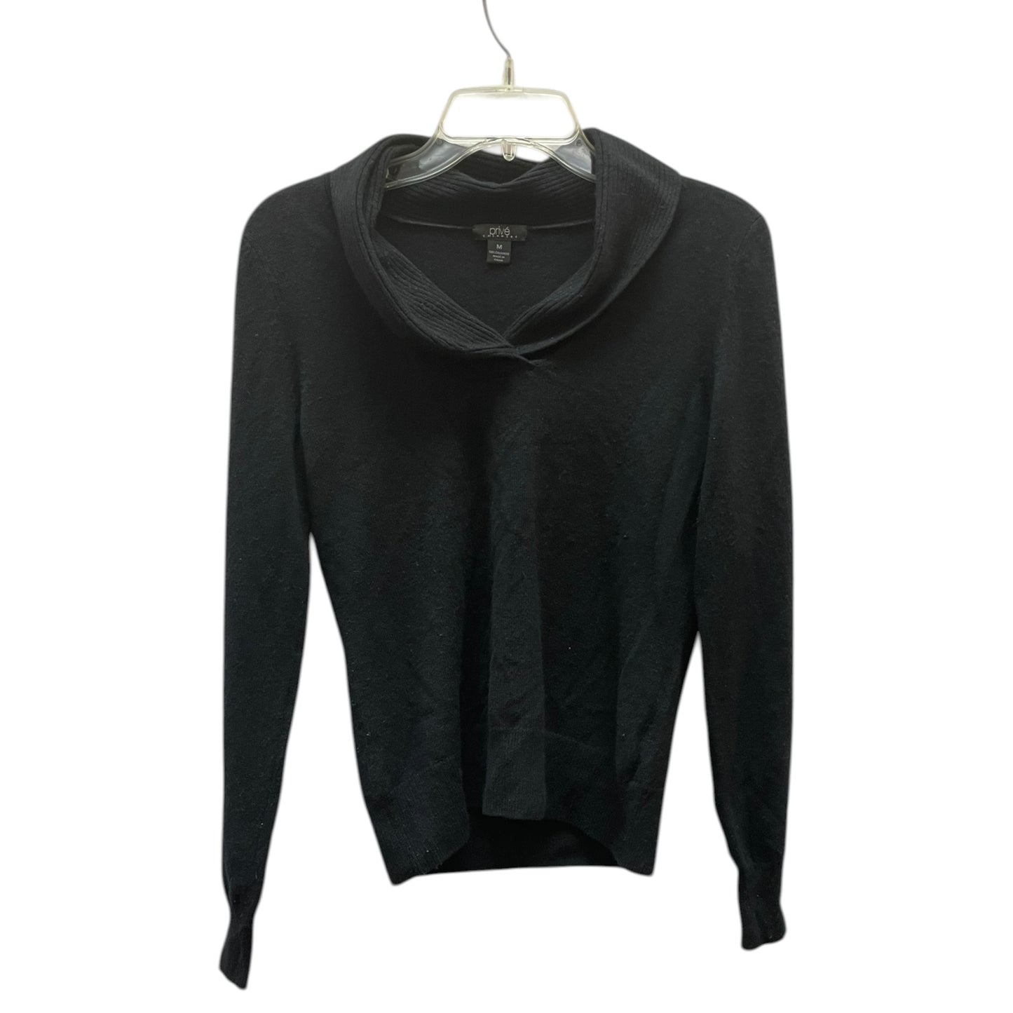Sweater Cashmere By PRIVE In Black, Size:M
