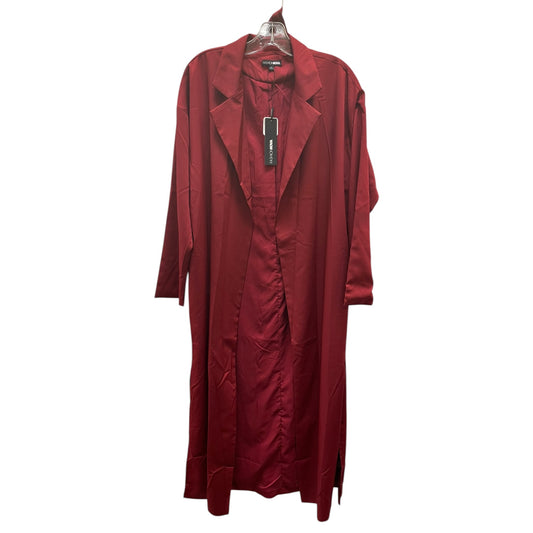 Dress Party Long By Fashion Nova In Maroon, Size:M